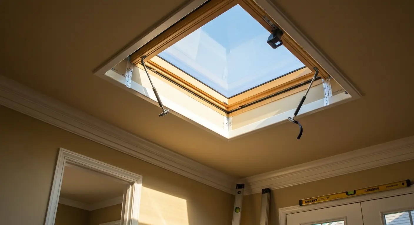 Operable skylight with ventilation
