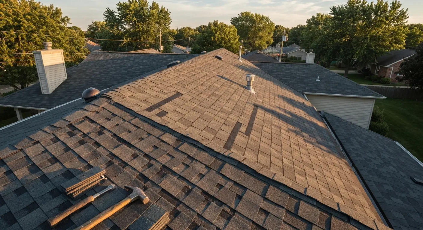 Asphalt shingle roof