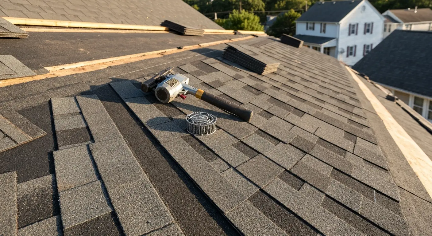 Reroofing project