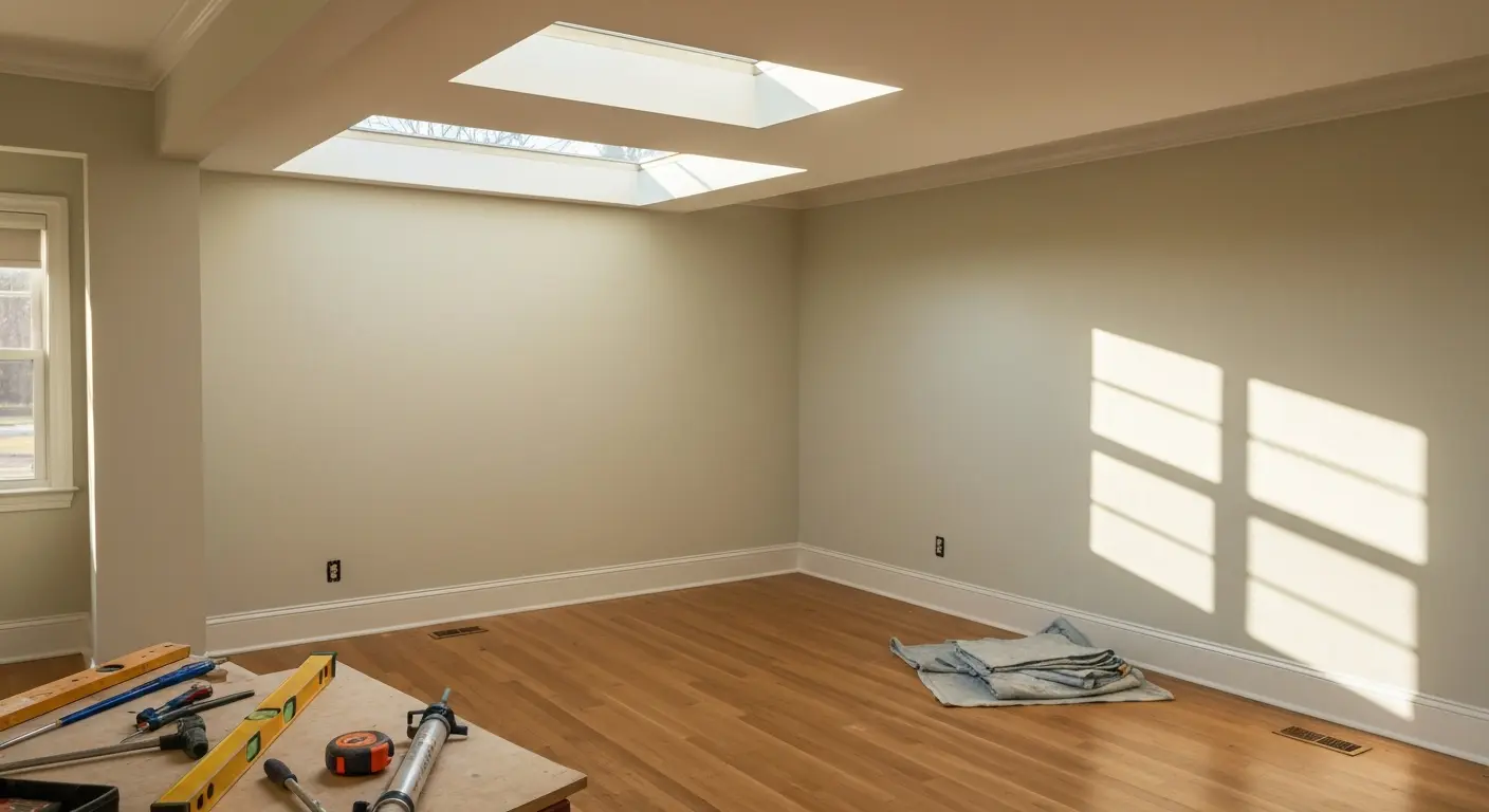 Skylight installation project