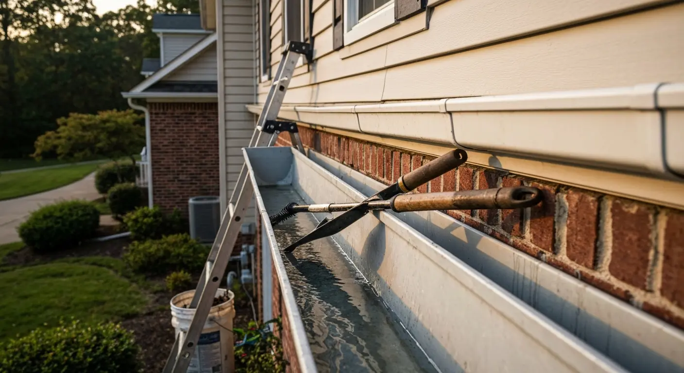 Gutter cleaning service