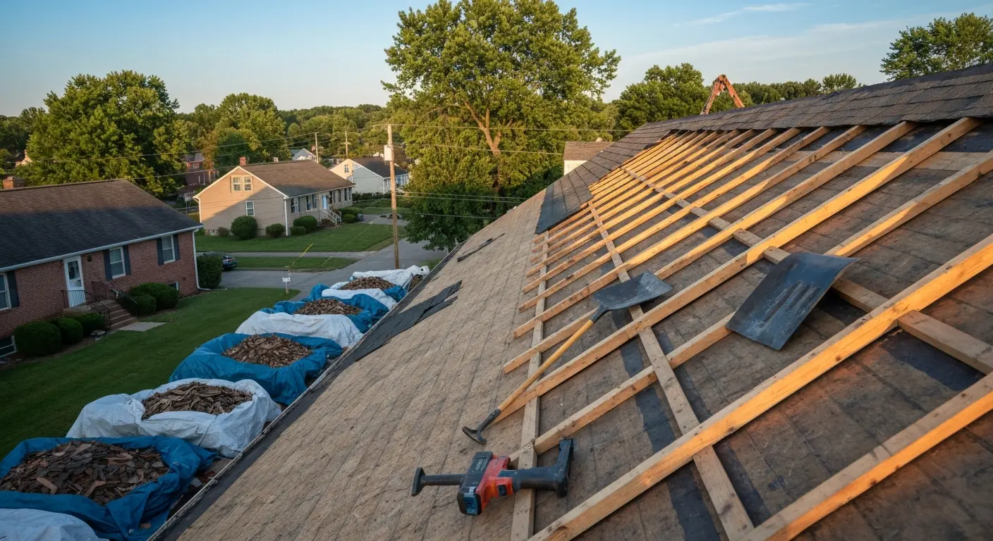 Roof tear-off process