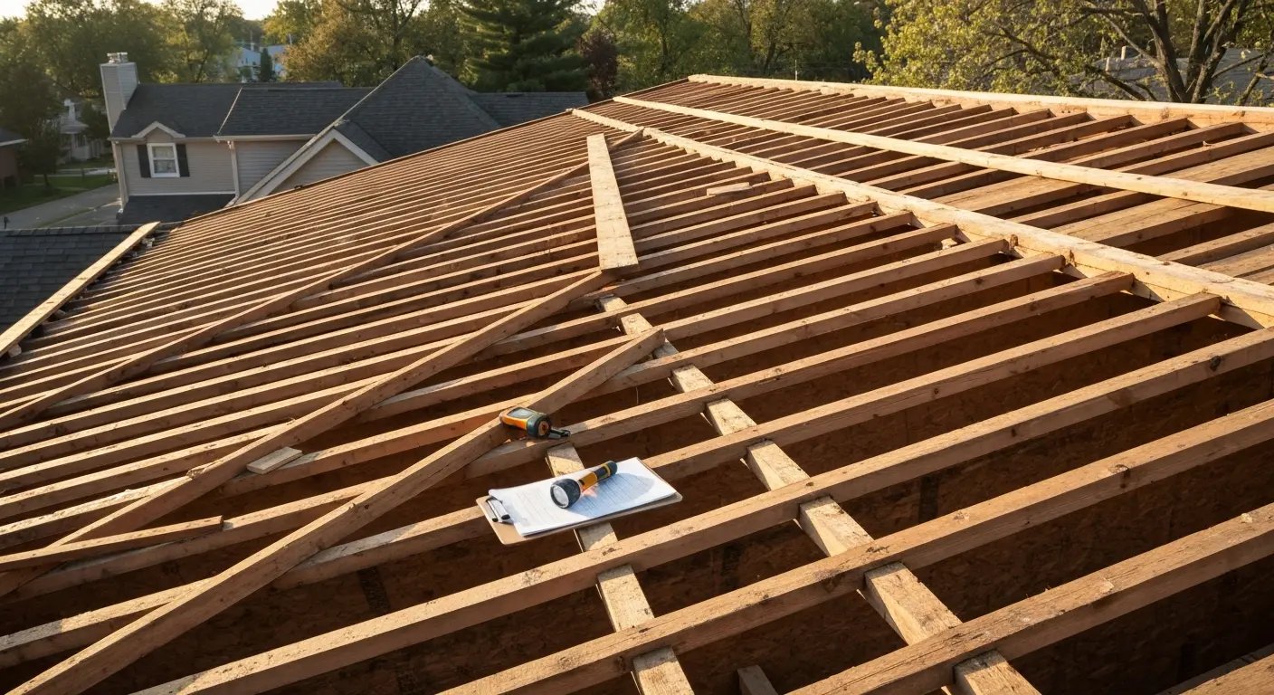 Roof tear-off and frame inspection
