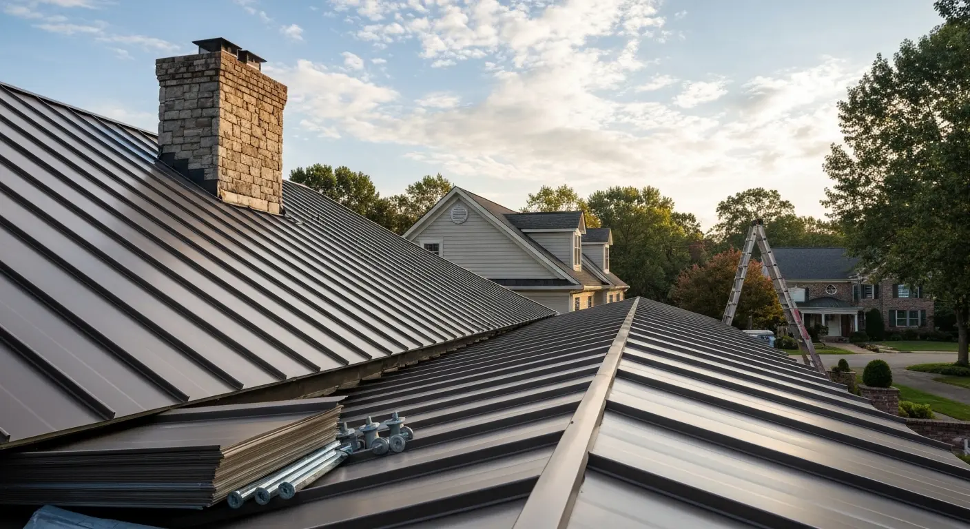 Metal roof tear off