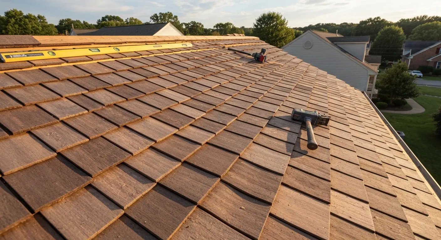 Architectural shake roof