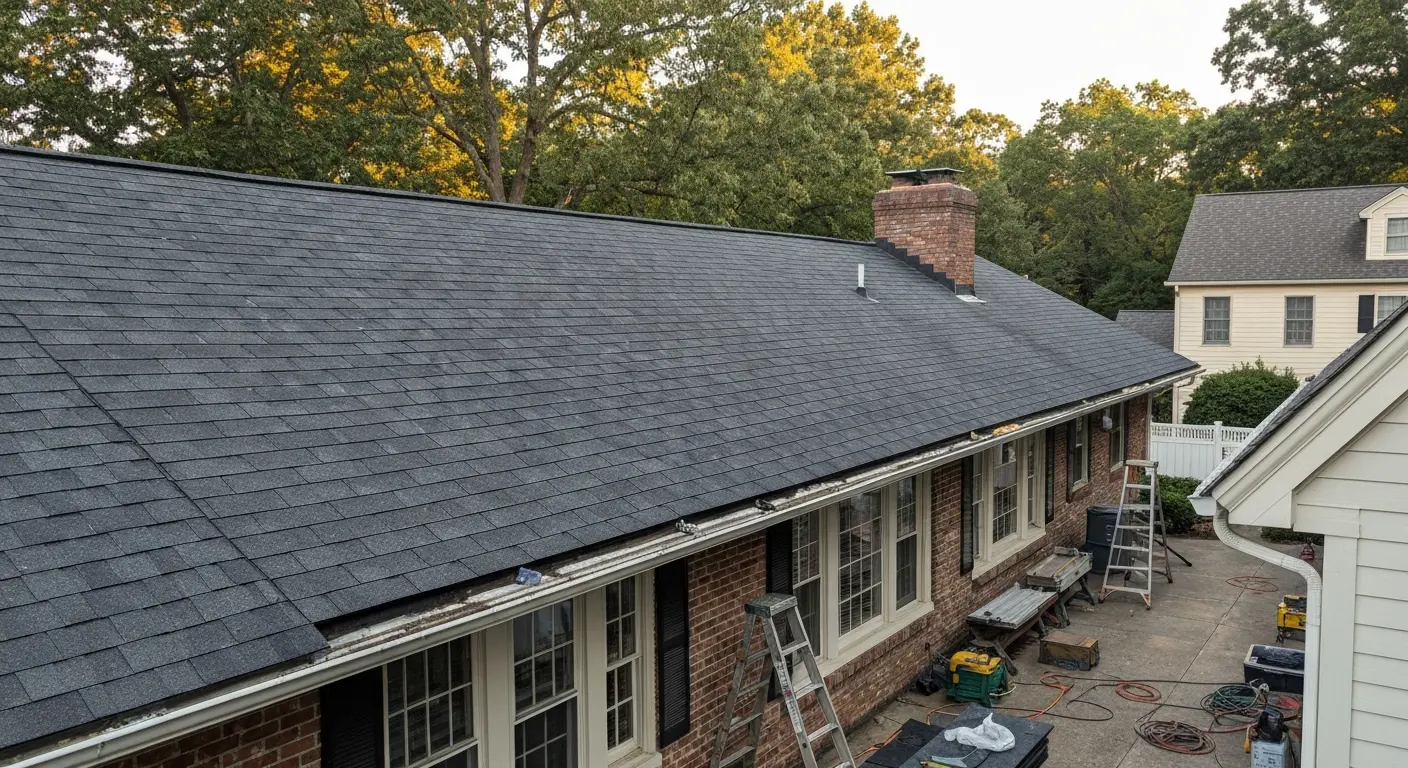 Roof replacement project in Clifton VA