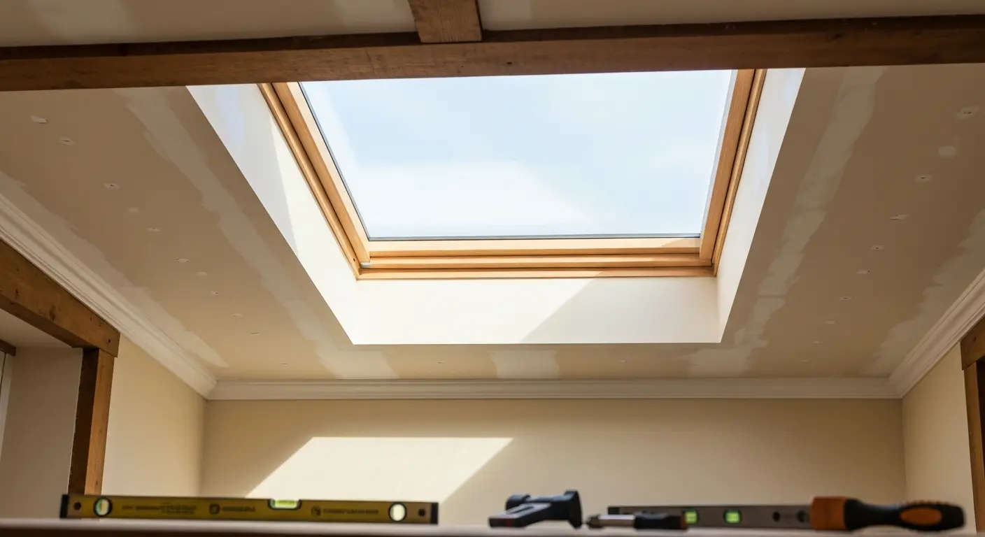 Fixed skylight installation