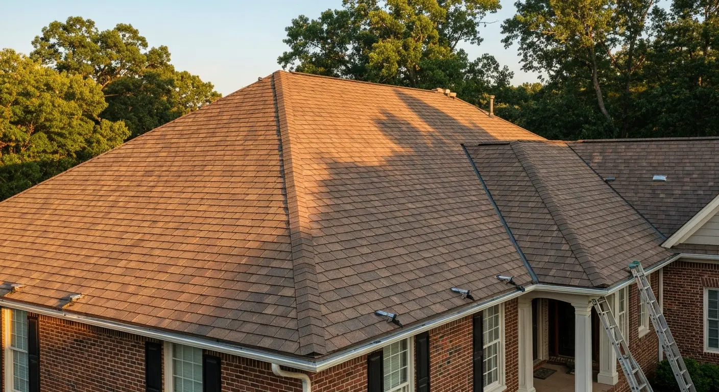 Synthetic shake roof installation