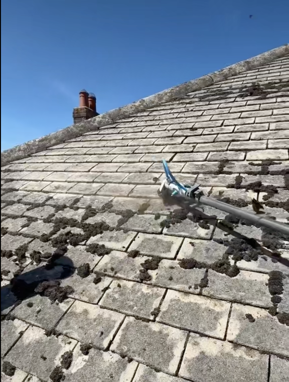 Compressed Air Roof Scraping