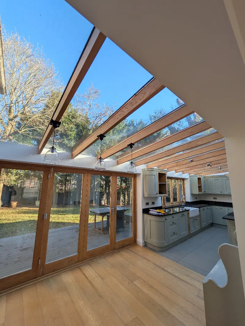 Same conservatory after professional exterior cleaning