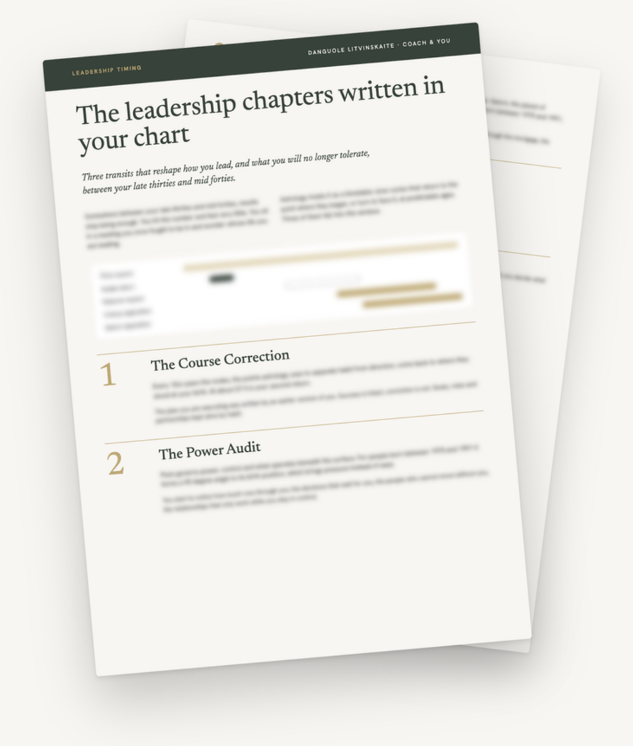 The leadership chapters written in your chart, guide cover