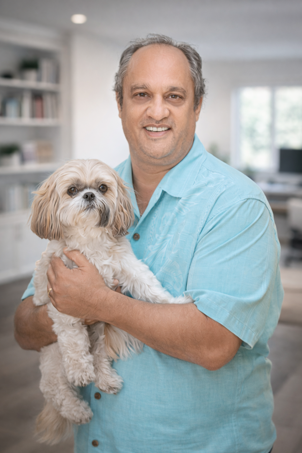 Mike Pavlish with dog