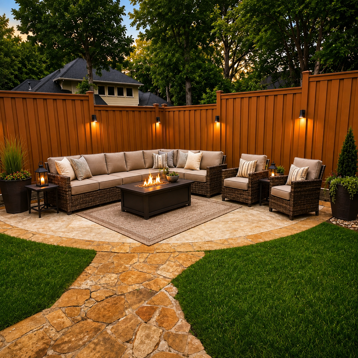 Trex fencing and decking inspiration