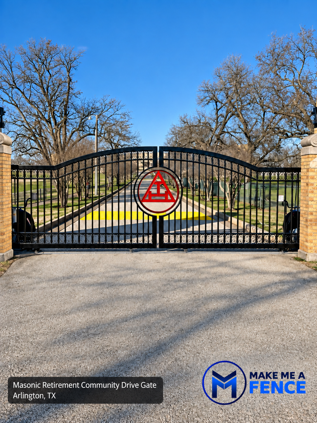 Drive gate installed at Masonic Retirement Community in Arlington, Texas