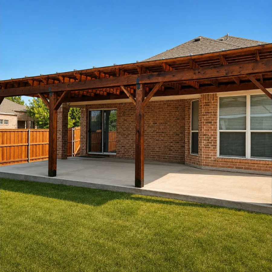 Pergola and patio project by Make Me A Fence