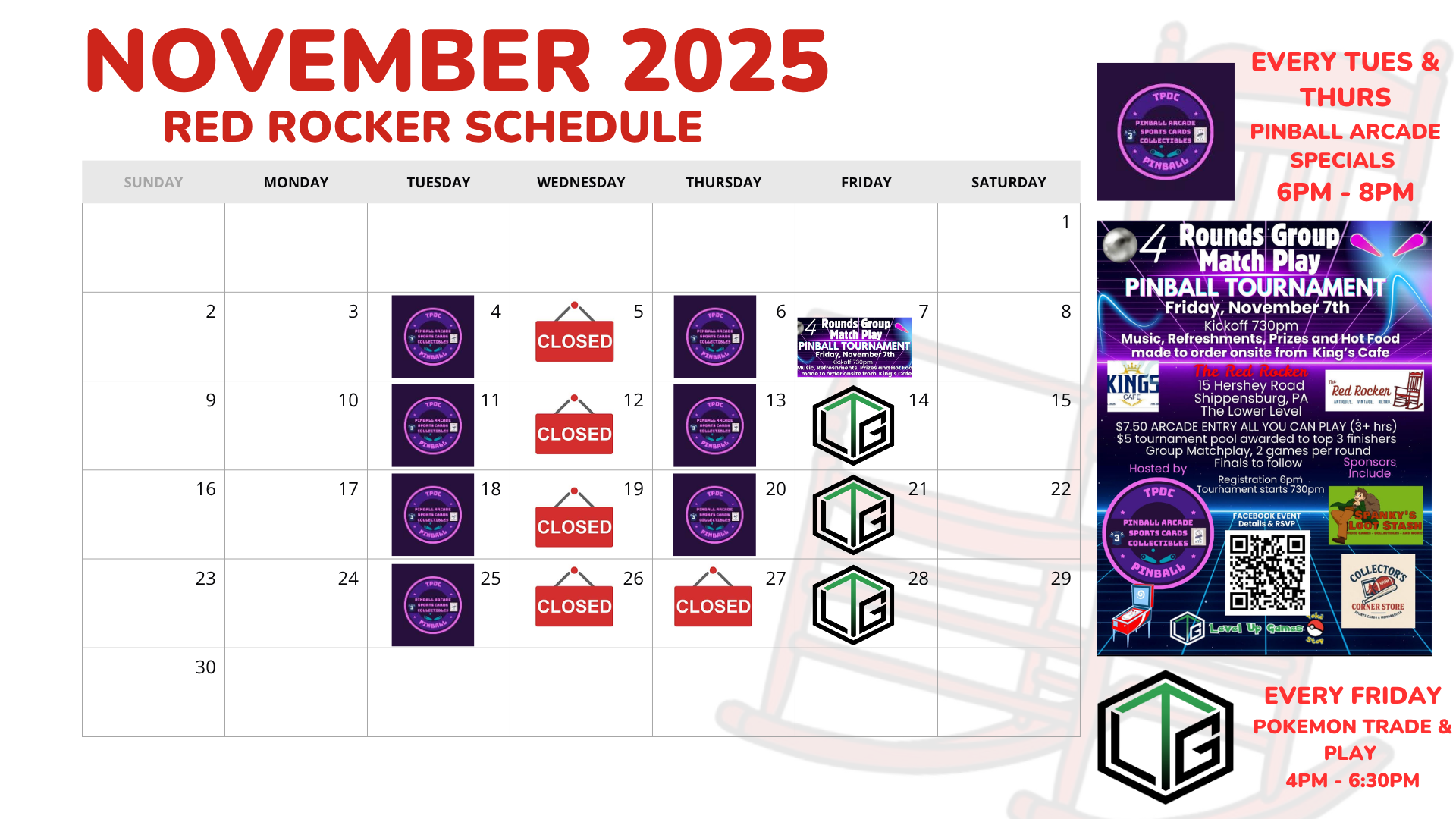 August Event Calendar