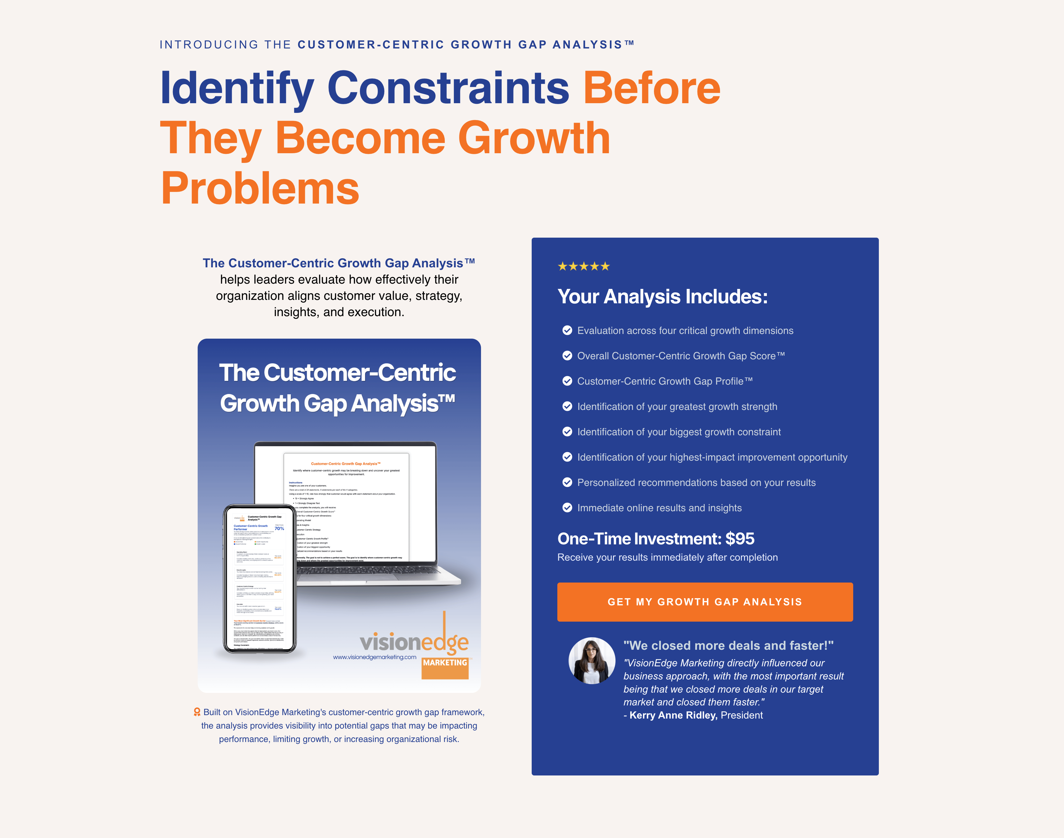 Customer Centric Growth Gap Analysis™ | VisionEdge Marketing