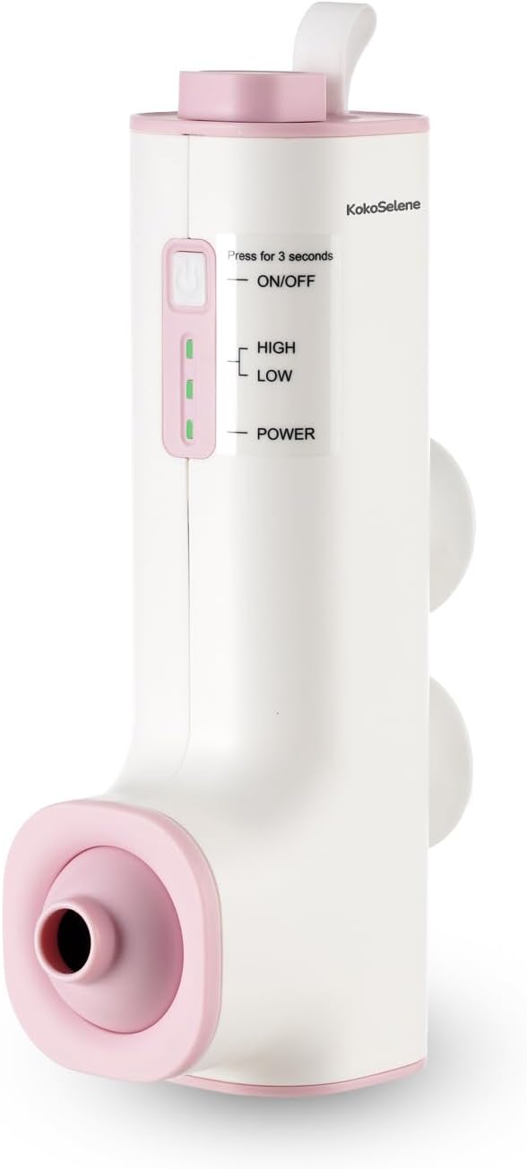 KokoSelene White Pink portable bath jet