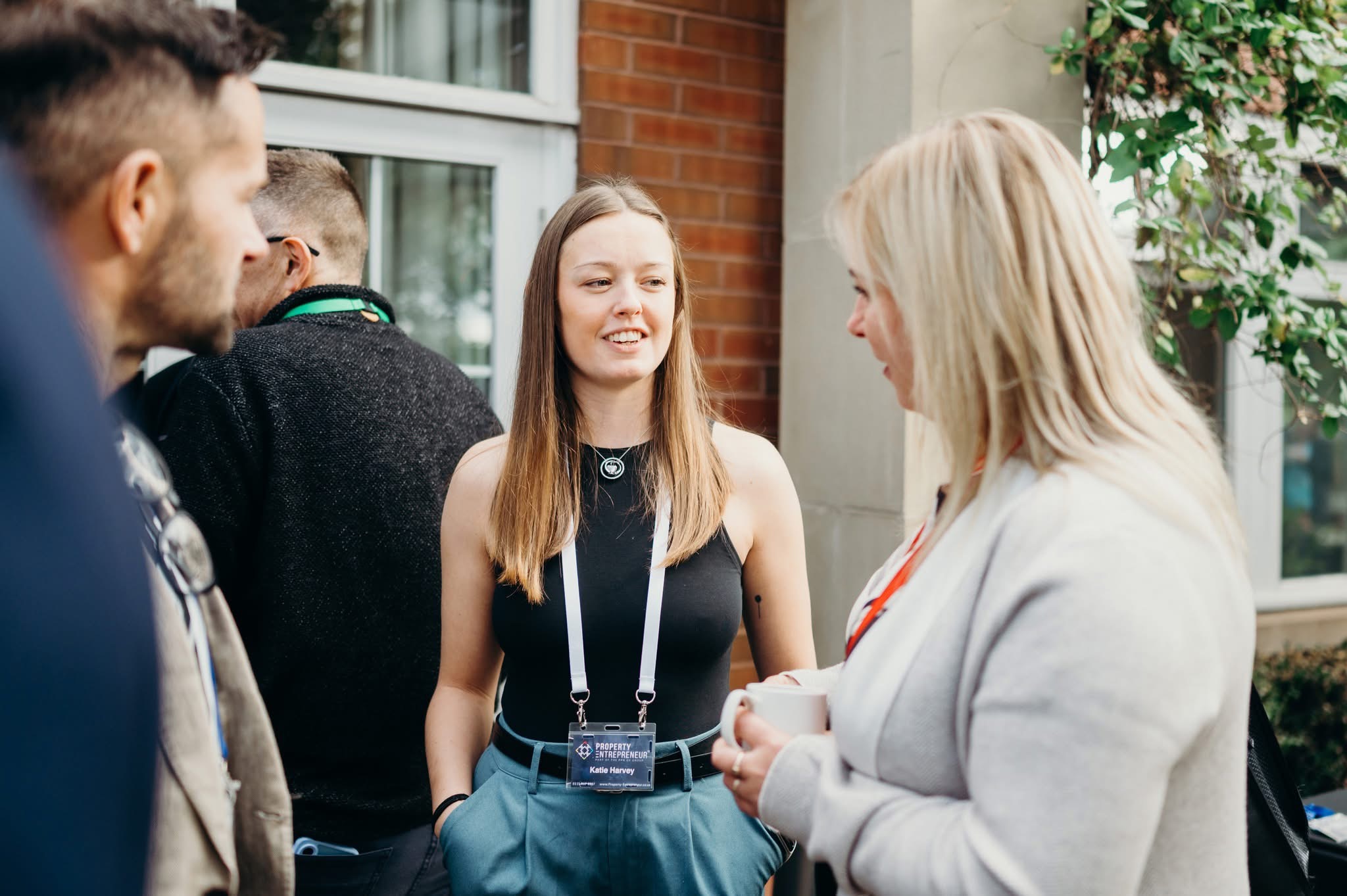 Katie Harvey talking to a group