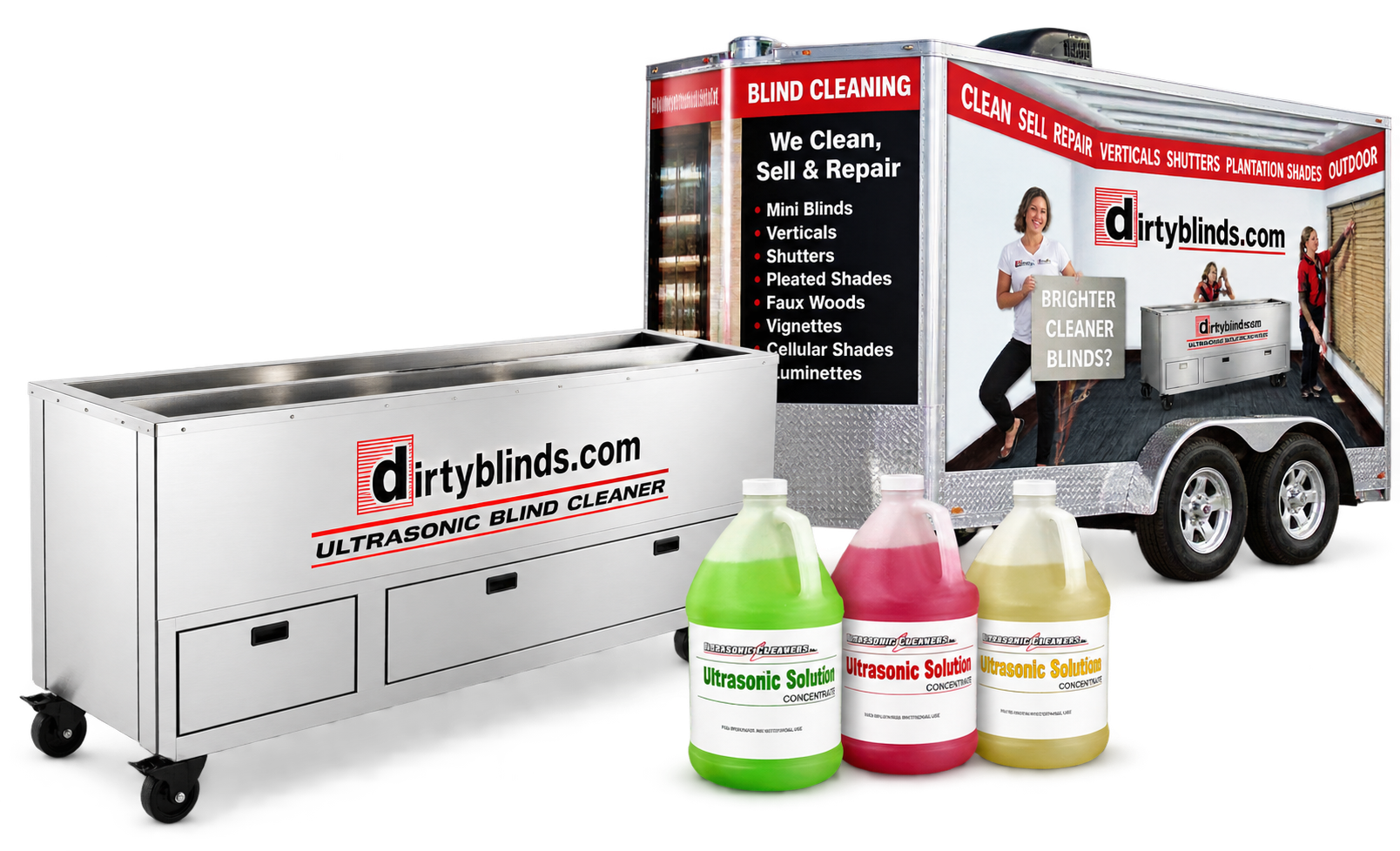 DirtyBlinds.com equipment package