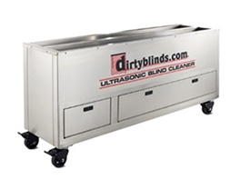 Finished six-foot DirtyBlinds.com ultrasonic blind cleaner