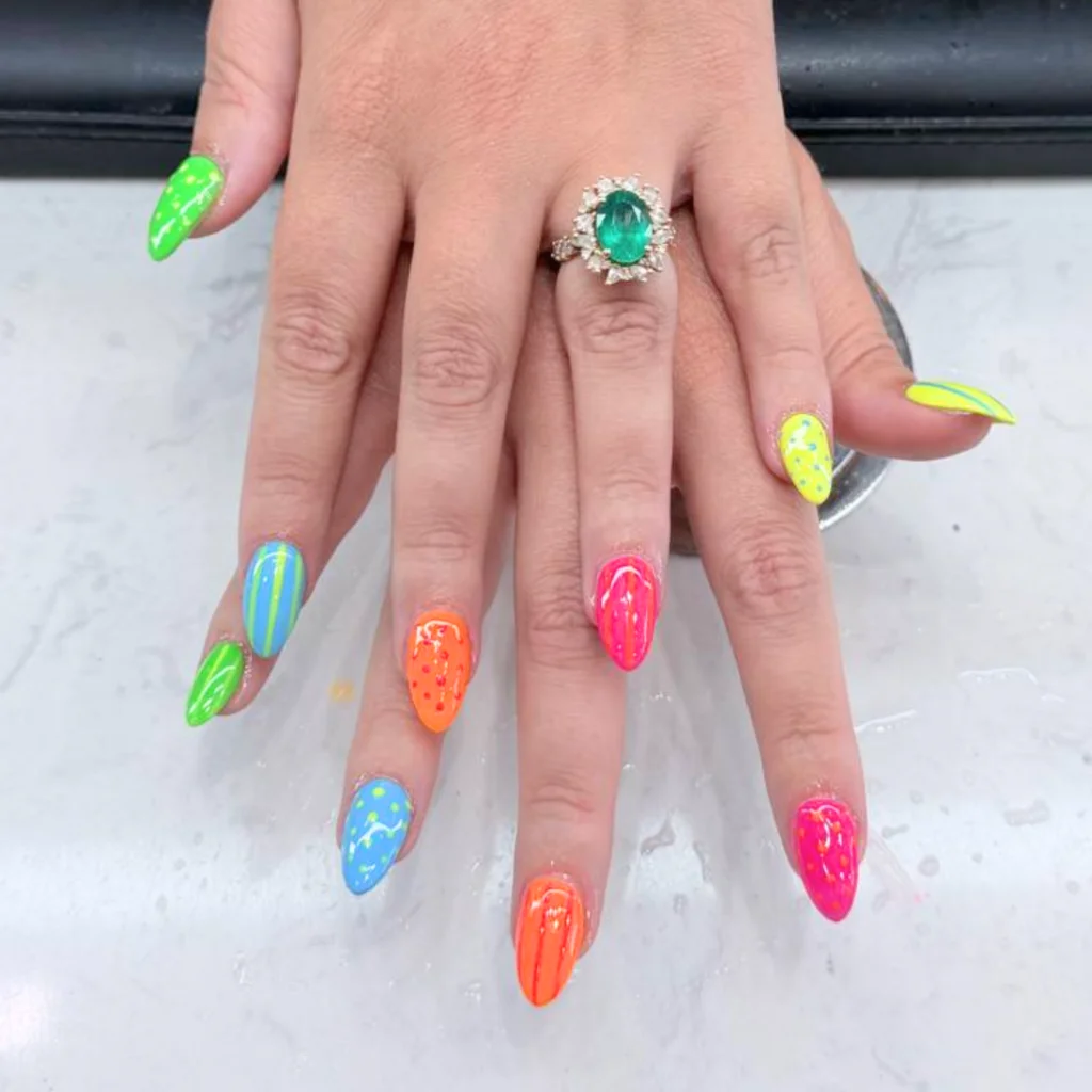 Nail art close up by Kiki Nails and Lashes