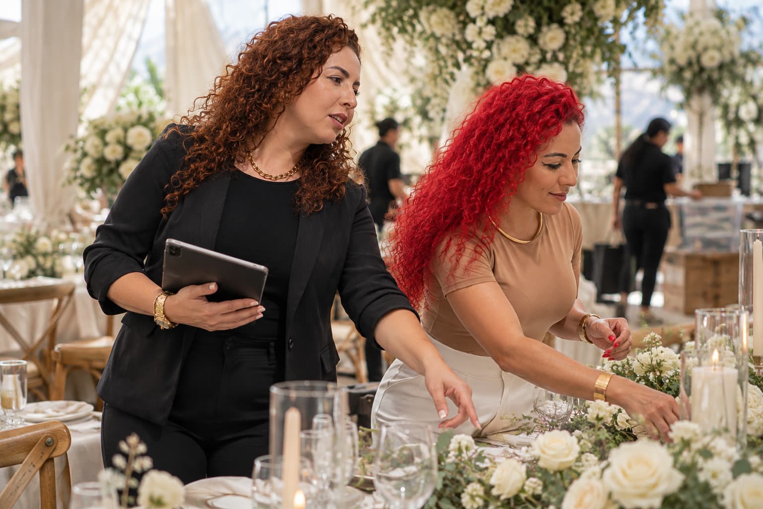 Montaje de boda por el equipo Eréndira