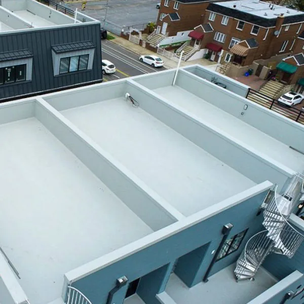 Commercial fiberglass roofing in Norristown installation team