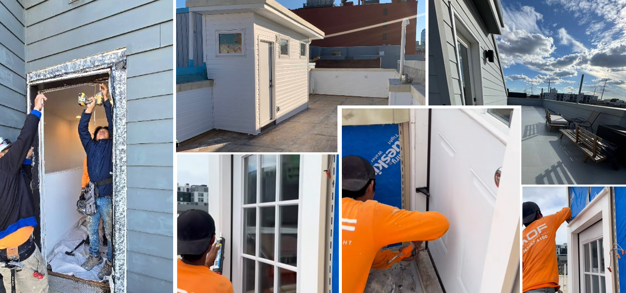 weatherproof door installation for accessibility