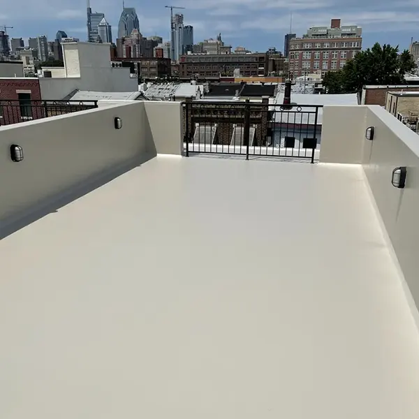 Professional fiberglass roof installation in Upper Darby, PA with long-lasting protection.