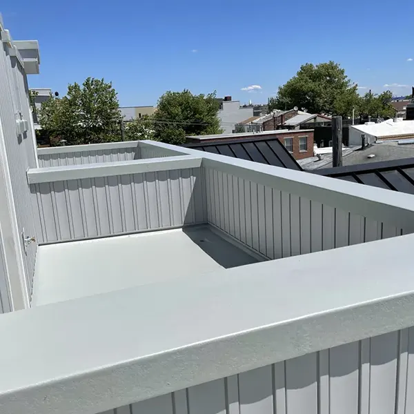 Fiberglass deck waterproofing in Upper Darby, PA protecting outdoor surfaces from water damage.