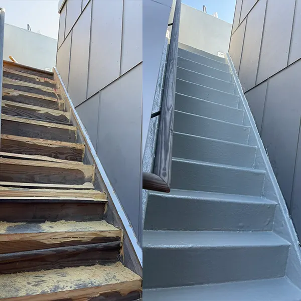 Commercial fiberglass roof repair in Norristown, PA ensuring long-lasting durability.