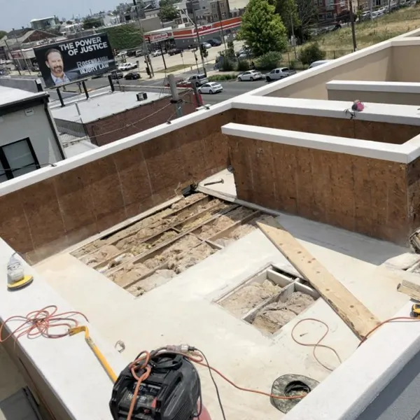 Commercial fiberglass roof repair in Phoenixville by professional team