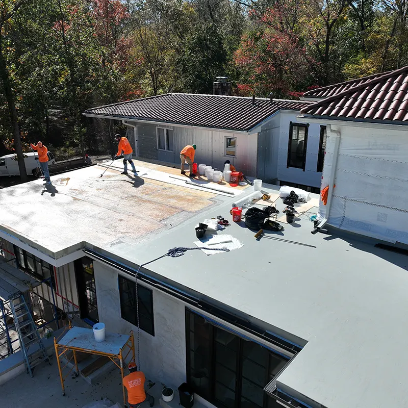 Commercial fiberglass roofing installation in Cherry Hill