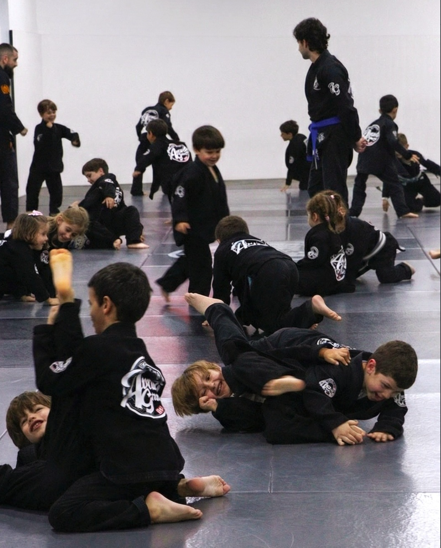 Kids BJJ class at Avant-Garde BJJ