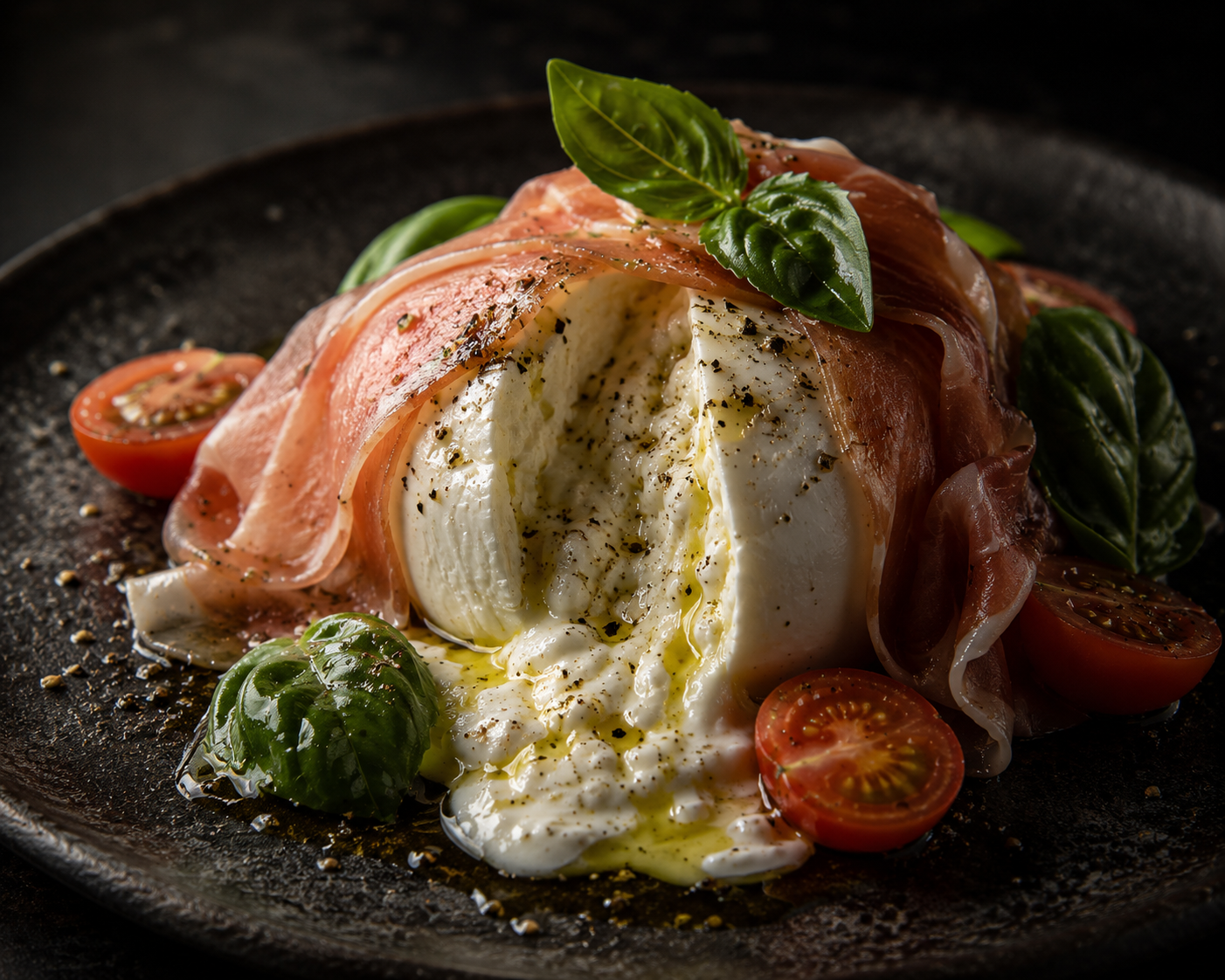 Burrata di Puglia con Prosciutto di Parma