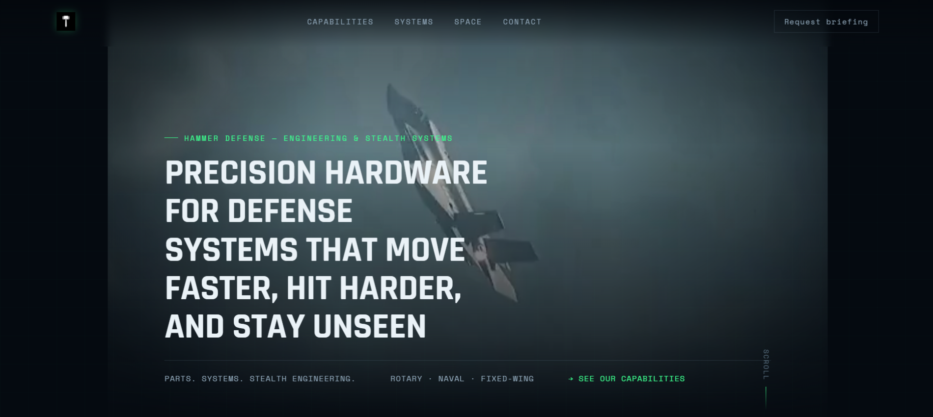 Hammer Defense Inc. website preview