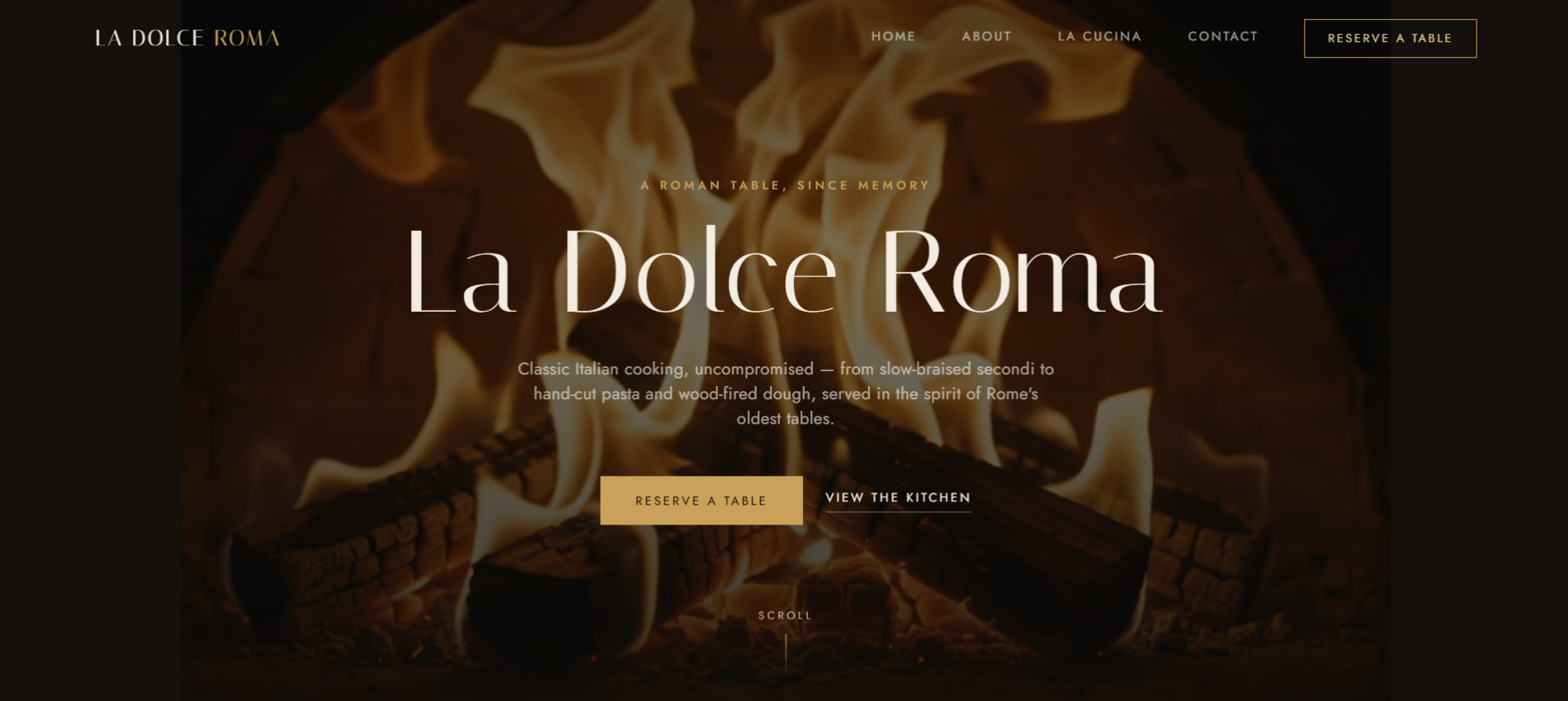 La Dolce Roma website preview
