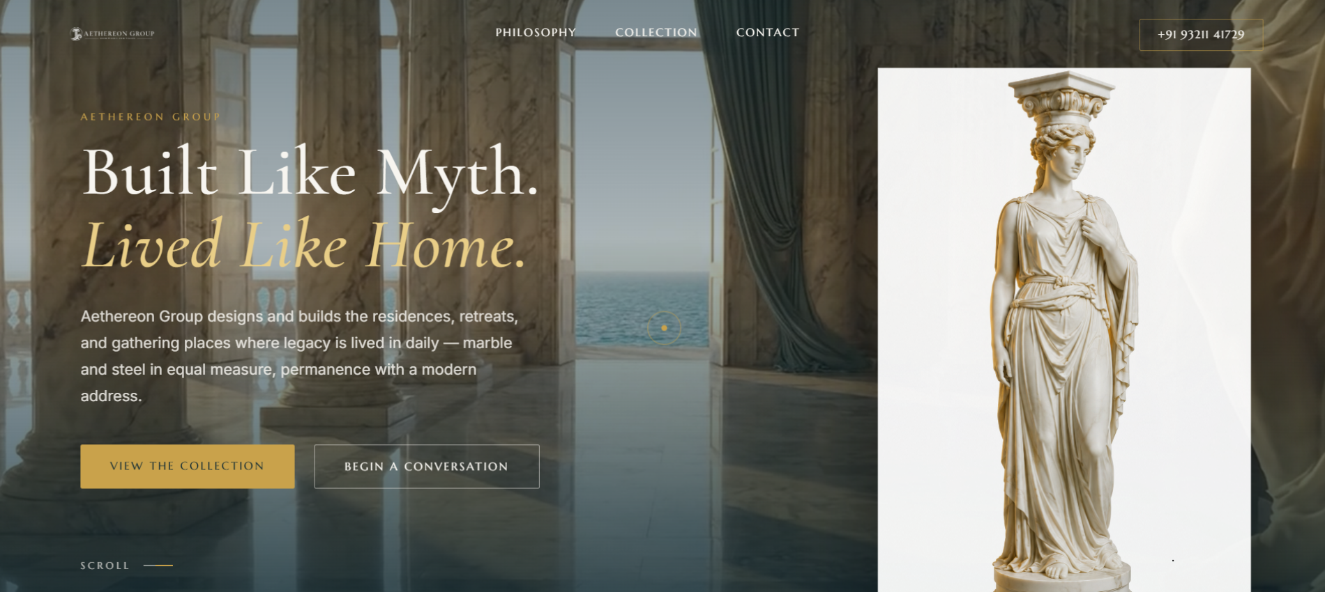 Aethereon Developer Group website preview