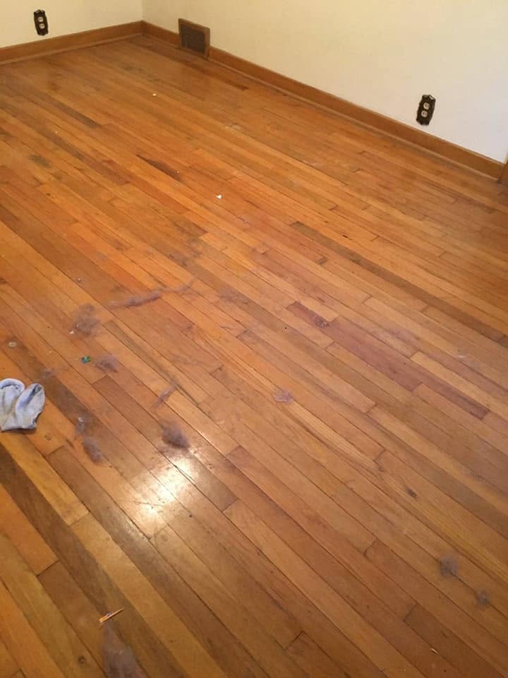 Refinished hardwood flooring by Heritage Paint Works