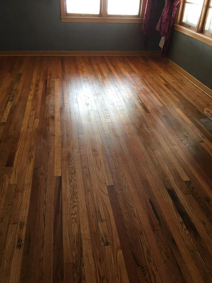Wood floor staining and refinishing Kansas