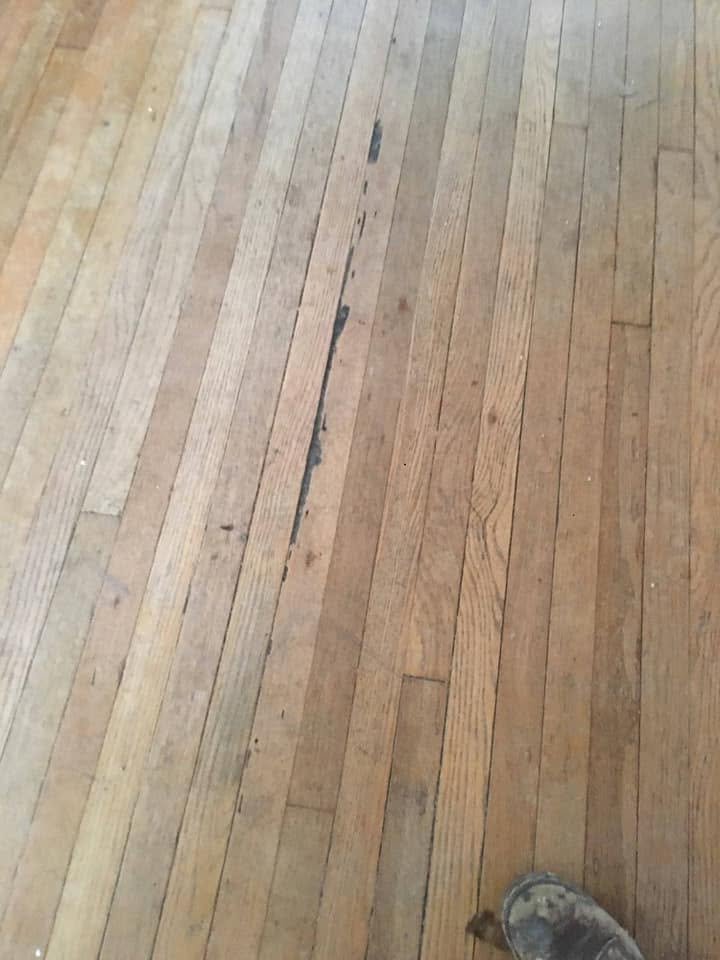 Refinished wood floors in Salina KS home