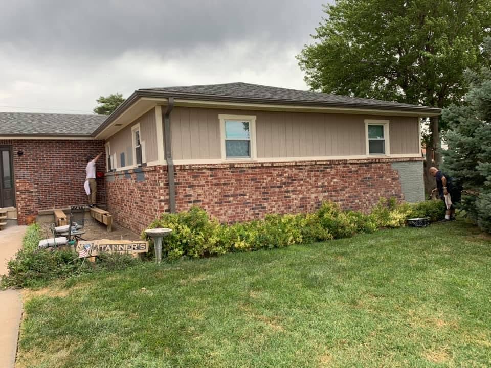 Exterior painting project in Salina KS