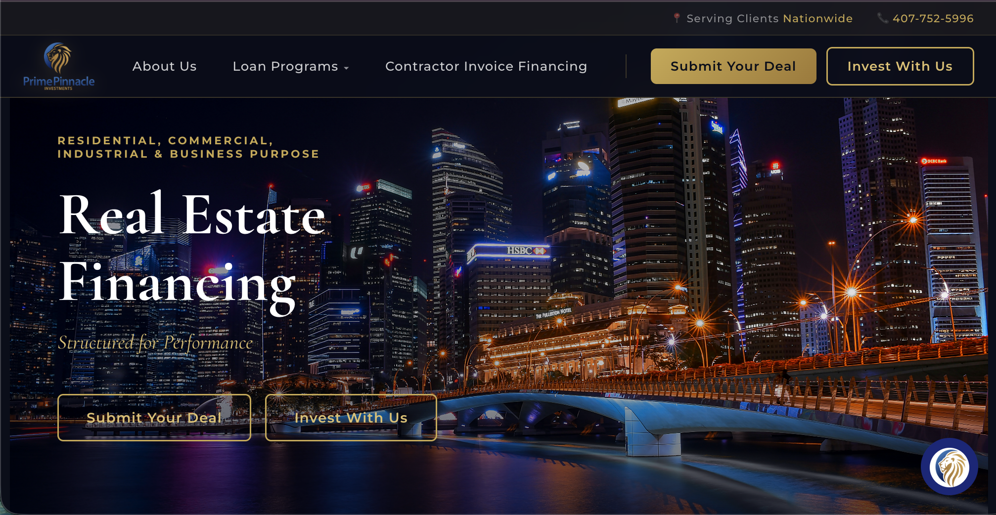 Prime Pinnacle Funding website preview