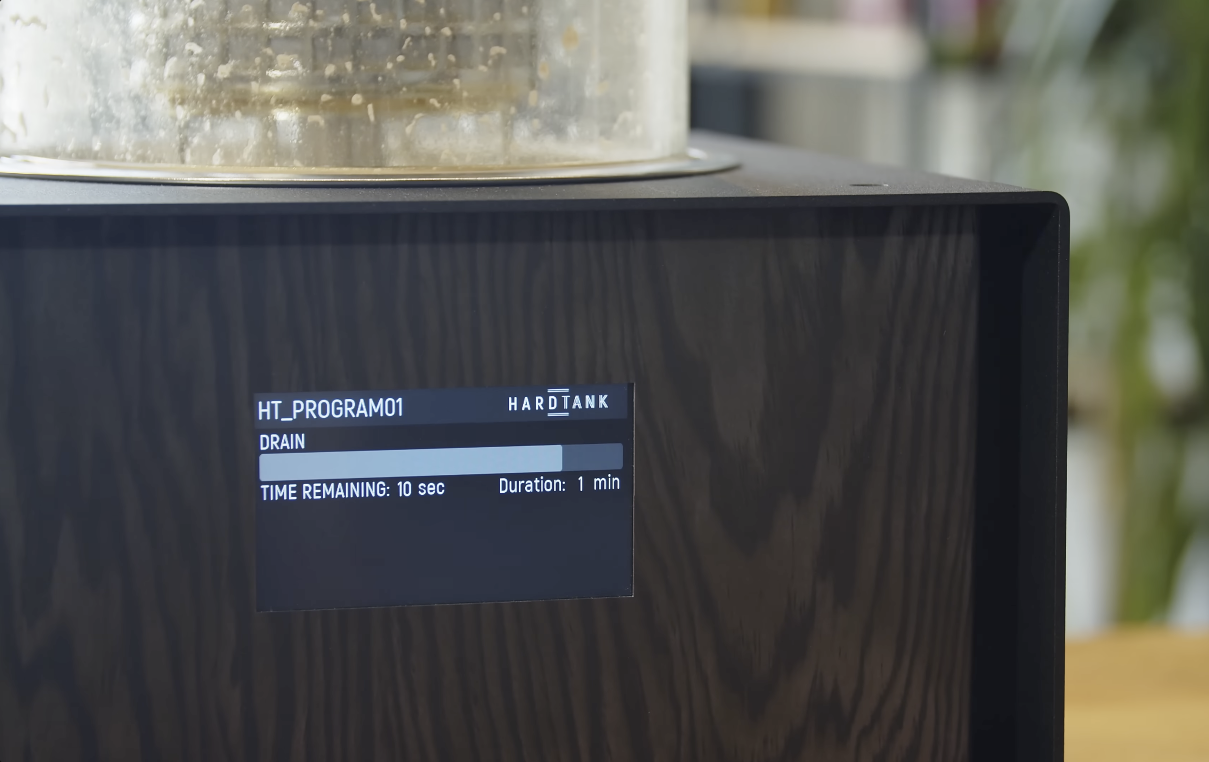 Touchscreen drain cycle