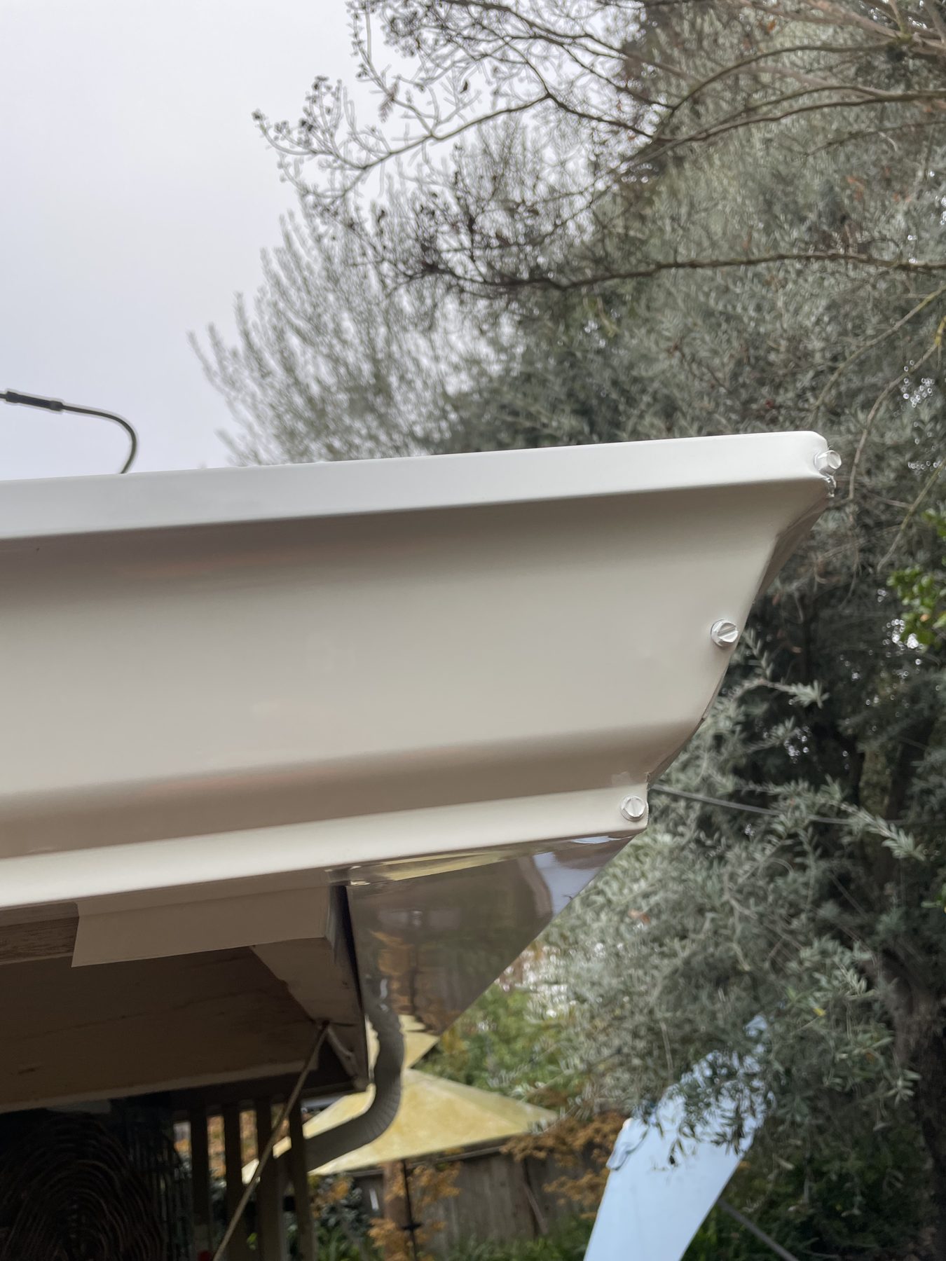 New gutter close-up
