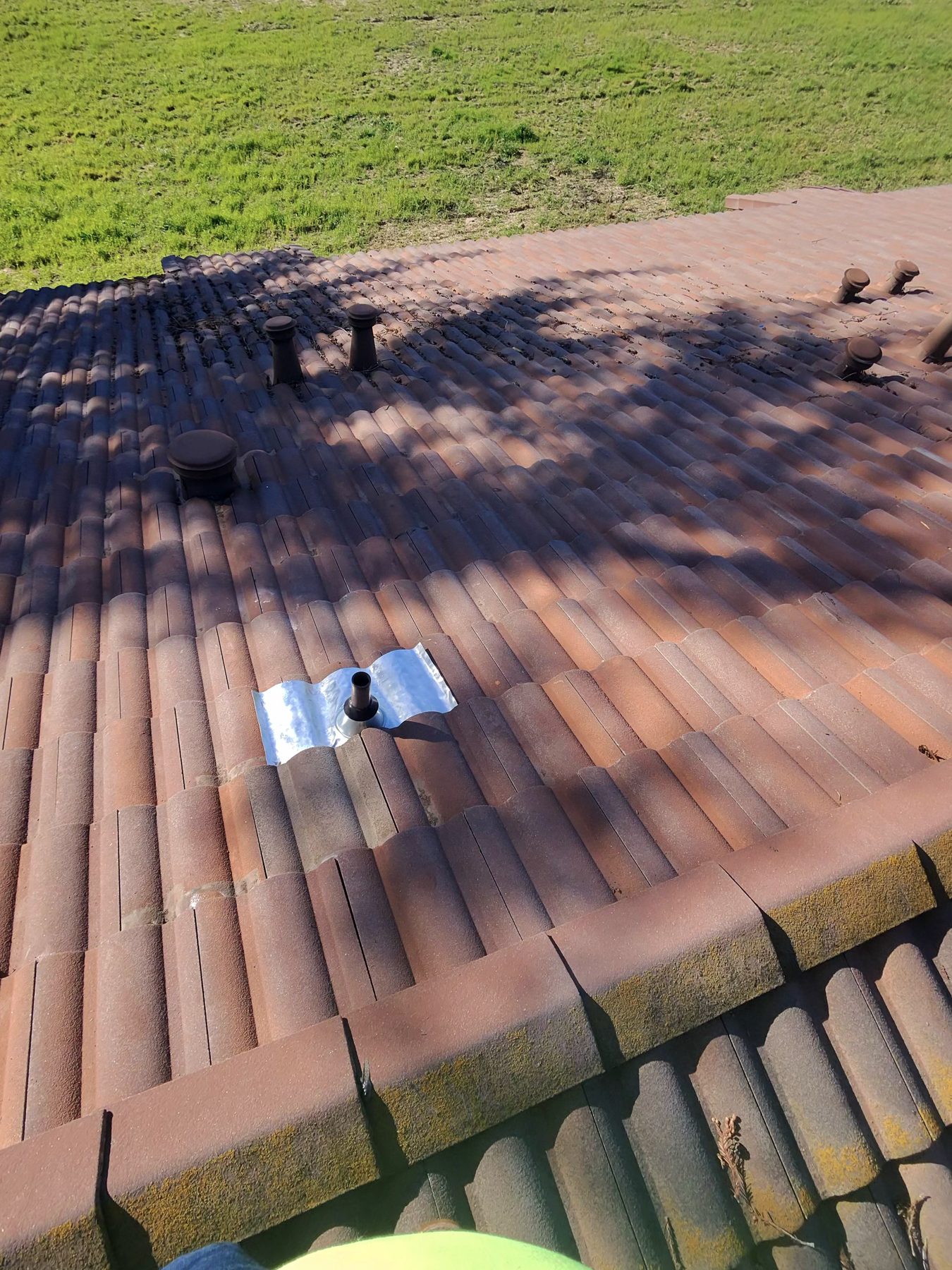 New tile flashing