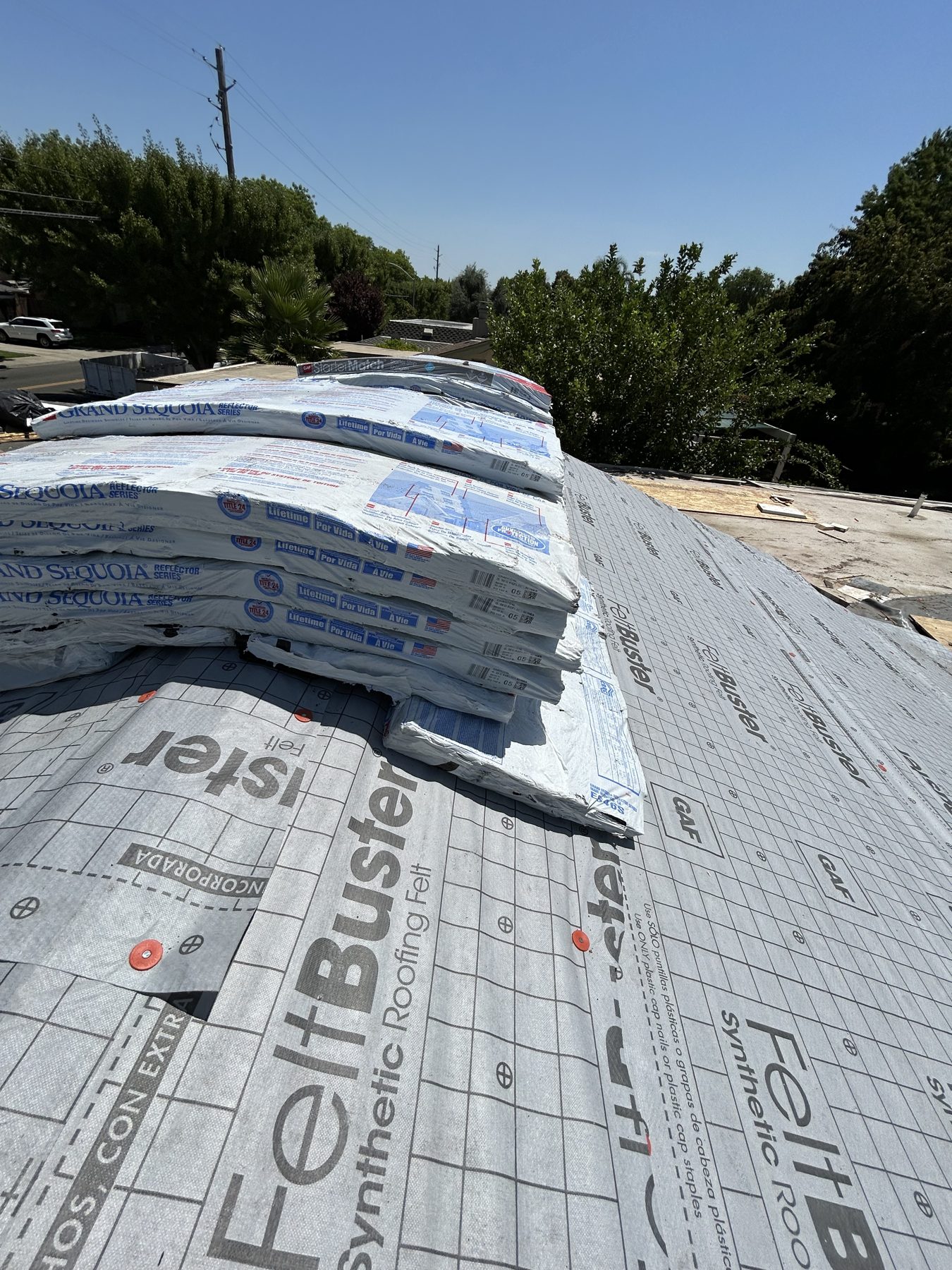 Shingle, flat, and metal on one job