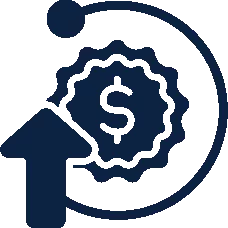 Cost-saving icon — MaxForce hurricane screens reduce cooling bills and insurance premiums in hurricane zones