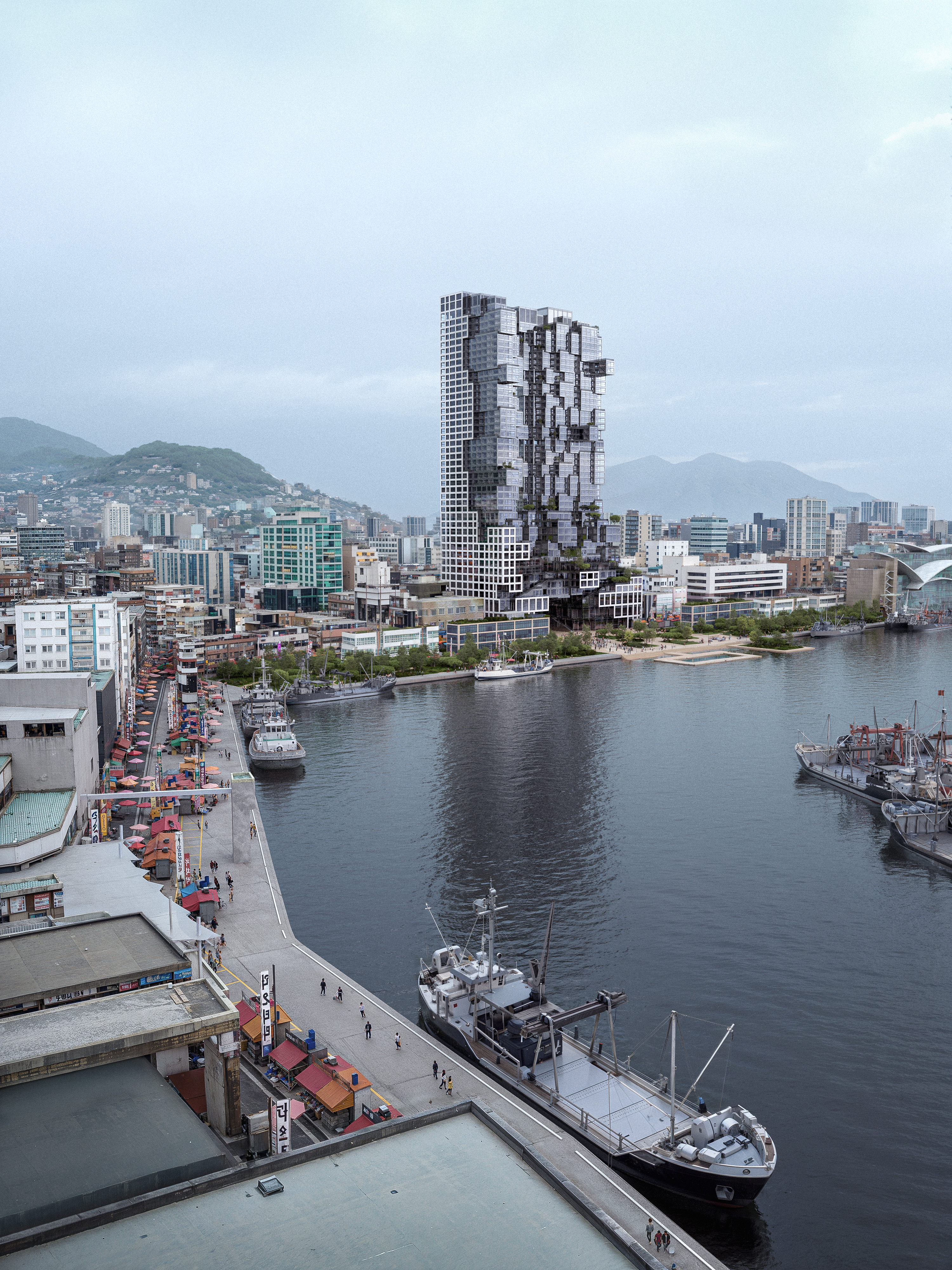 MVRDV Busan — Aerial